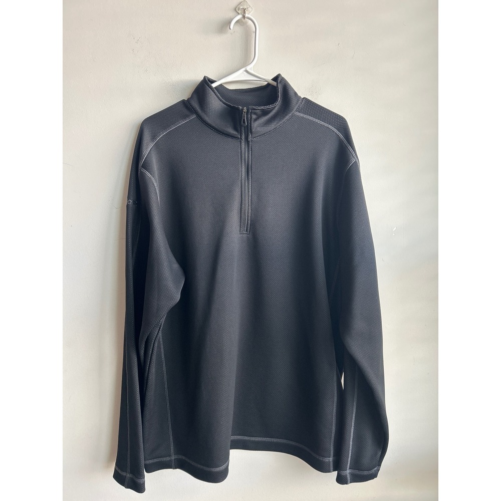 Nike Golf Black Quarter Zip Pullover w/Company Logo Men XL